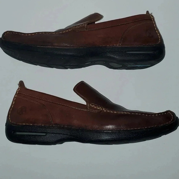 Cole Haan Nike Air Brown Leather Slip On Loafers Men\'s Size 10